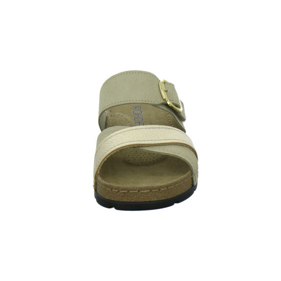 Rohde Pantoletten Beige-kombi - 360° Ansicht