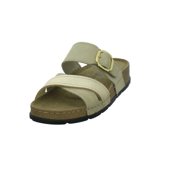 Rohde Pantoletten Beige-kombi - 360° Ansicht