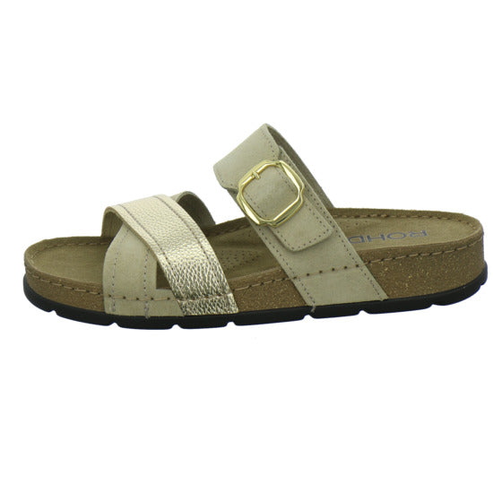 Rohde Pantoletten Beige-kombi - 360° Ansicht