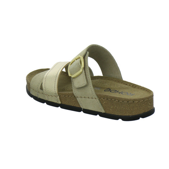 Rohde Pantoletten Beige-kombi - 360° Ansicht