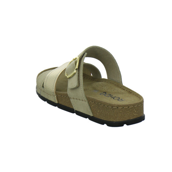 Rohde Pantoletten Beige-kombi - 360° Ansicht