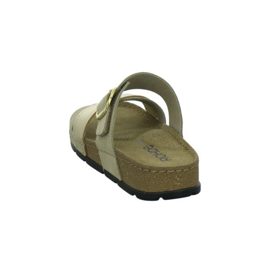 Rohde Pantoletten Beige-kombi - 360° Ansicht