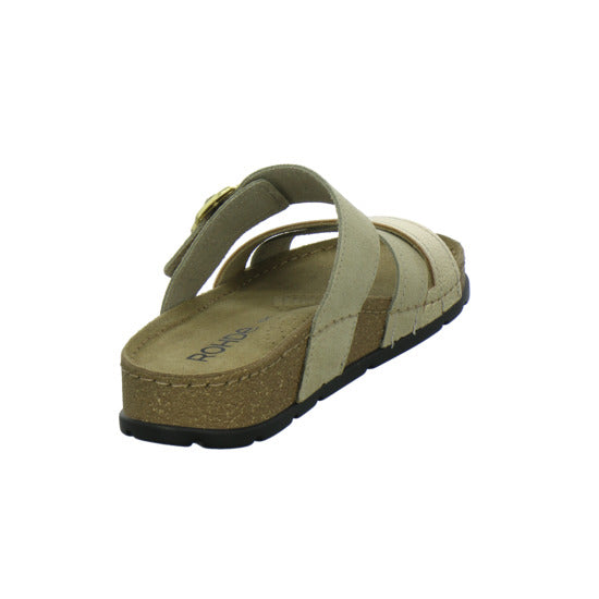 Rohde Pantoletten Beige-kombi - 360° Ansicht