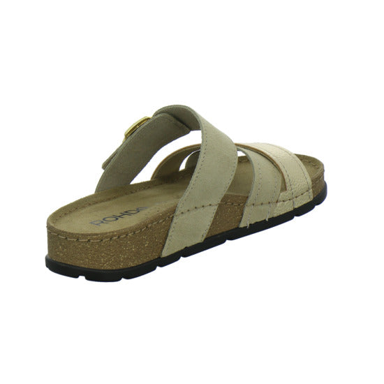 Rohde Pantoletten Beige-kombi - 360° Ansicht