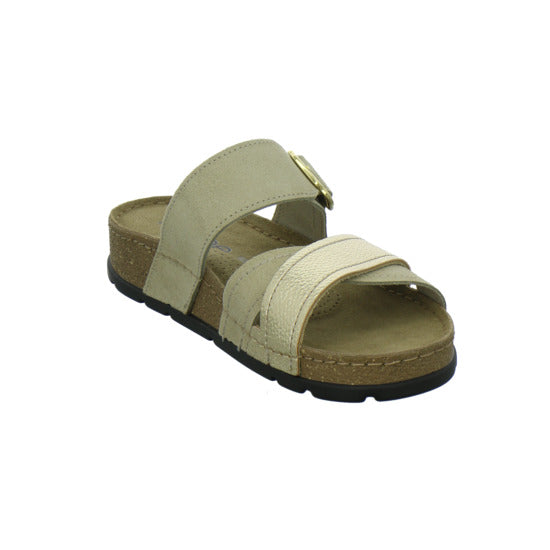 Rohde Pantoletten Beige-kombi - 360° Ansicht