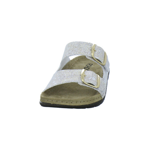 Rohde Pantoletten Damen Beige-kombi