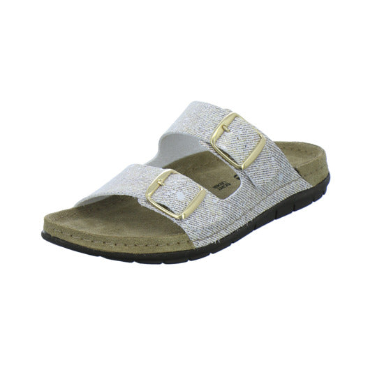Rohde Pantoletten Damen Beige-kombi
