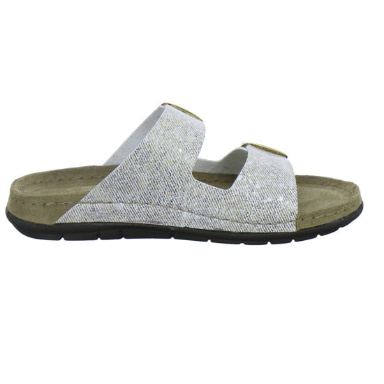 Rohde Pantoletten Damen Beige-kombi