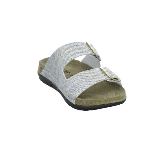 Rohde Pantoletten Damen Beige-kombi