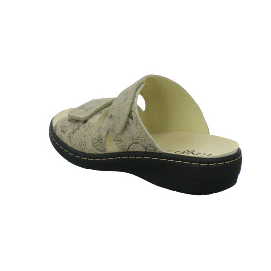 Longo Pantoletten Damen Beq-Pantl-Wörishf-30 Beige-kombi