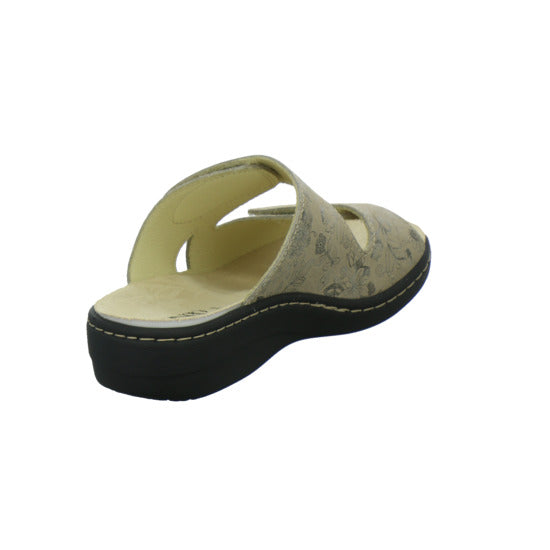 Longo Pantoletten Damen Beq-Pantl-Wörishf-30 Beige-kombi