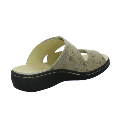 Longo Pantoletten Damen Beq-Pantl-Wörishf-30 Beige-kombi