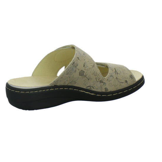 Longo Pantoletten Damen Beq-Pantl-Wörishf-30 Beige-kombi