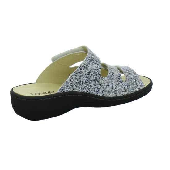 Longo Pantoletten Weiß-kombi