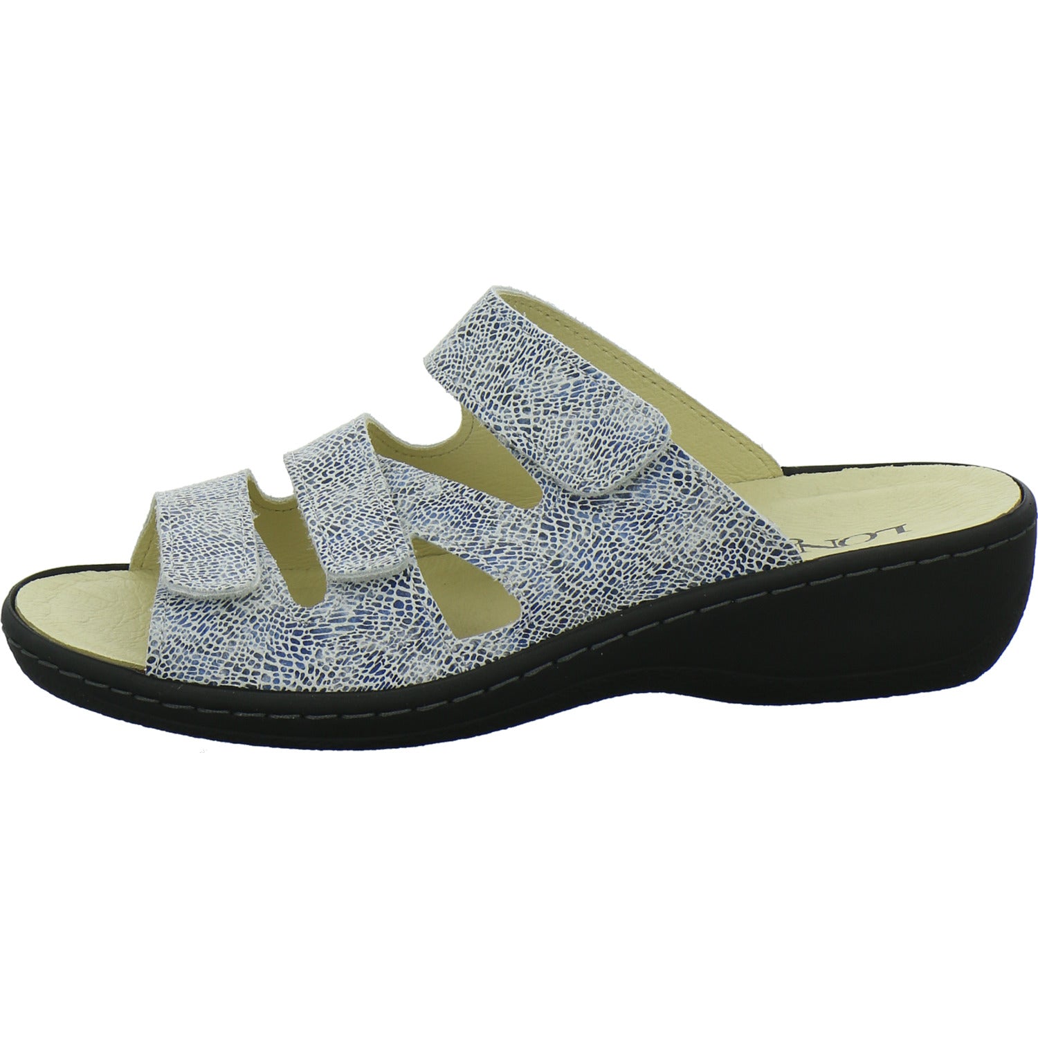 Longo Pantoletten Weiß-kombi