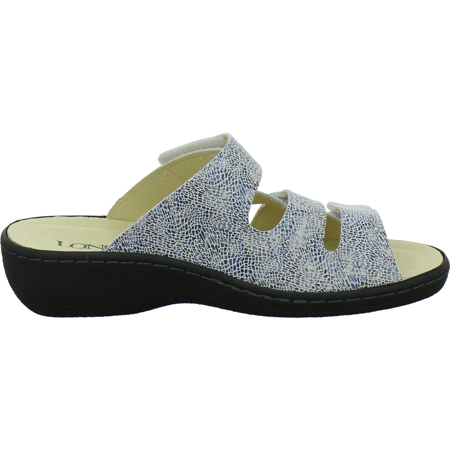 Longo Pantoletten Weiß-kombi