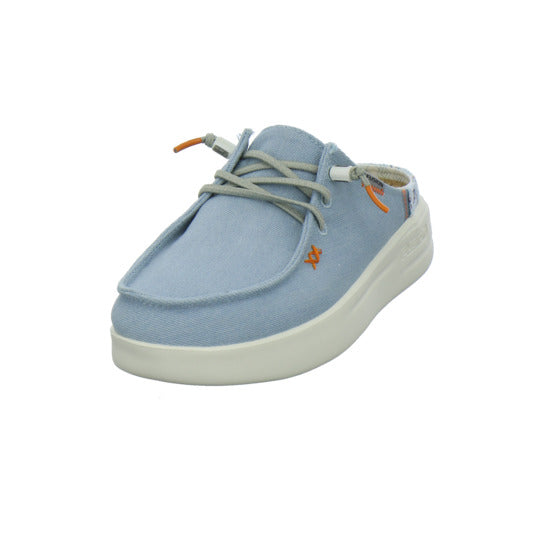 Fusion Pantoletten Hellblau