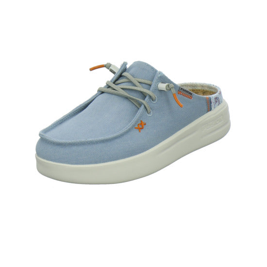 Fusion Pantoletten Hellblau