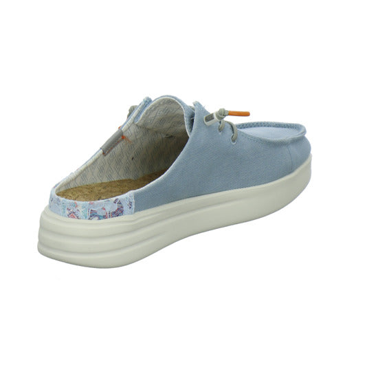 Fusion Pantoletten Hellblau