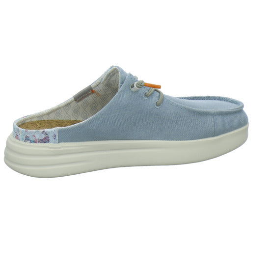 Fusion Pantoletten Hellblau