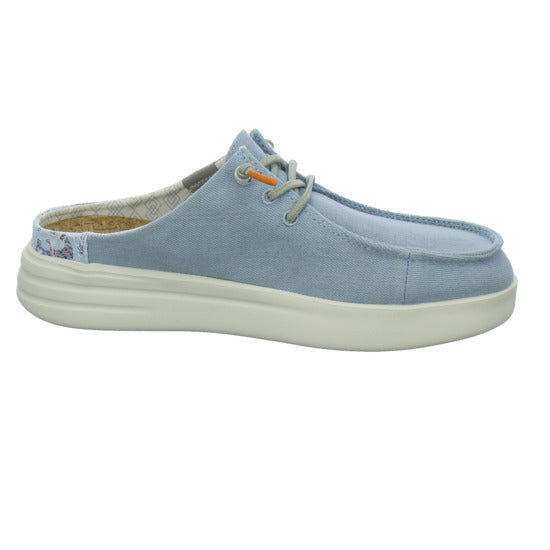Fusion Pantoletten Hellblau