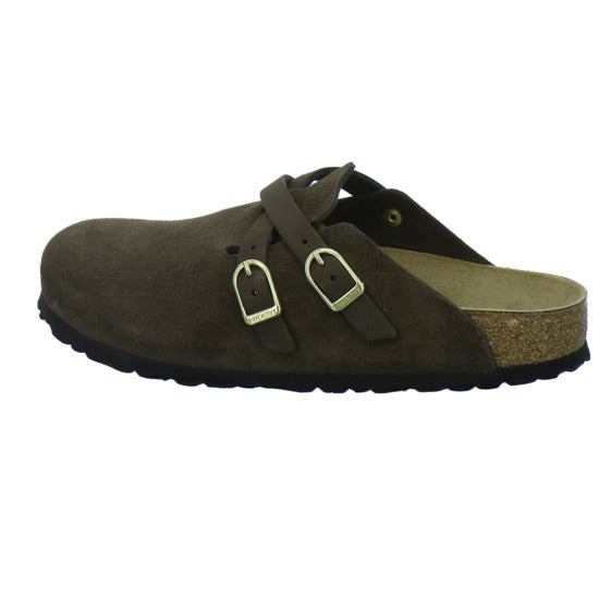 Birkenstock Pantoletten Damen Blair Velour Dunkelbraun
