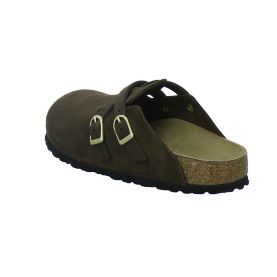 Birkenstock Pantoletten Damen Blair Velour Dunkelbraun