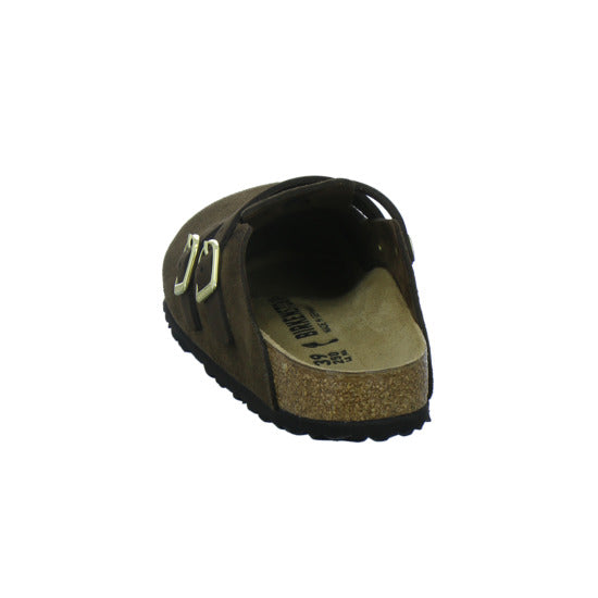 Birkenstock Pantoletten Damen Blair Velour Dunkelbraun