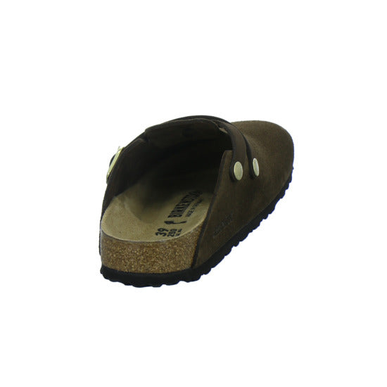 Birkenstock Pantoletten Damen Blair Velour Dunkelbraun