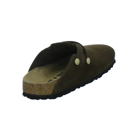 Birkenstock Pantoletten Damen Blair Velour Dunkelbraun