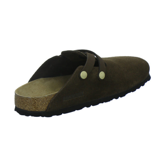 Birkenstock Pantoletten Damen Blair Velour Dunkelbraun