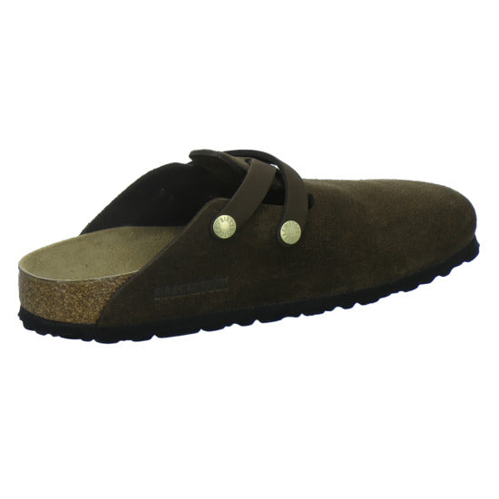Birkenstock Pantoletten Damen Blair Velour Dunkelbraun