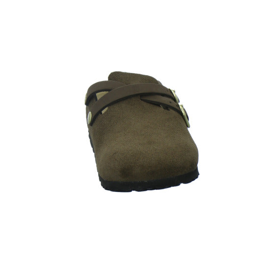 Birkenstock Pantoletten Damen Blair Velour Dunkelbraun