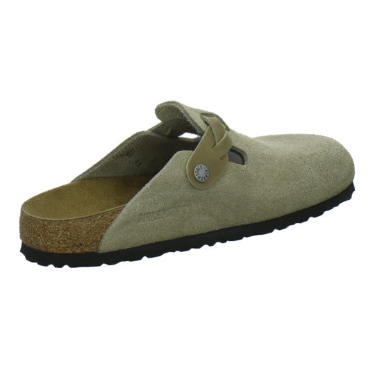 Birkenstock Boston Braided Pantoletten taupe - 360° Ansicht