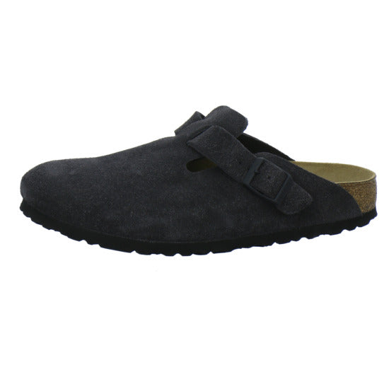 Birkenstock Boston Pantoletten Anthrazit - 360° Ansicht