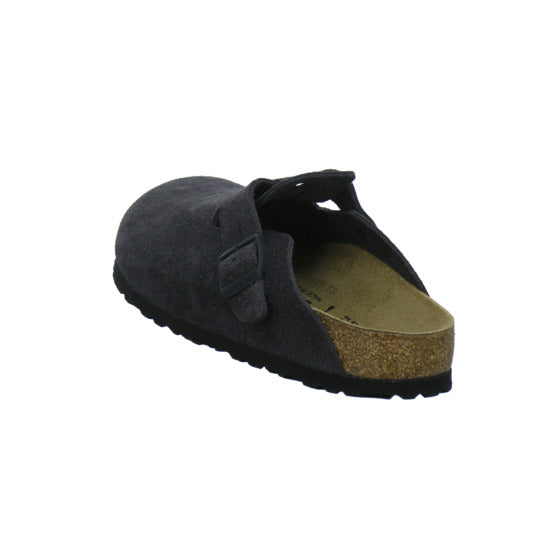 Birkenstock Boston Pantoletten Anthrazit - 360° Ansicht