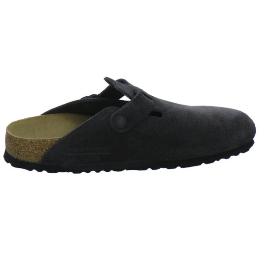 Birkenstock Boston Pantoletten Anthrazit - 360° Ansicht