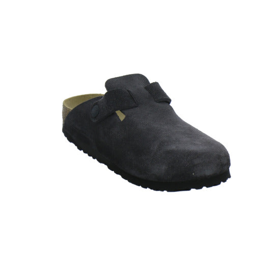 Birkenstock Boston Pantoletten Anthrazit - 360° Ansicht