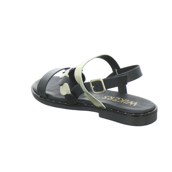 Wikers Sandaletten Schwarz-kombi