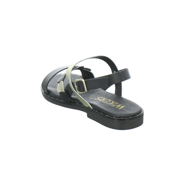 Wikers Sandaletten Schwarz-kombi