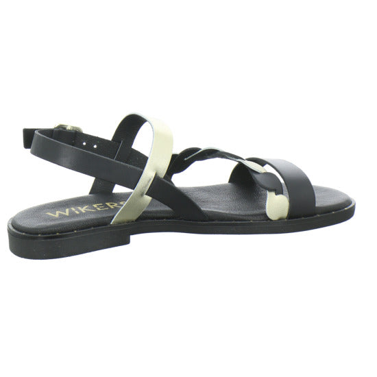Wikers Sandaletten Schwarz-kombi