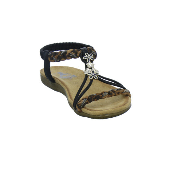 Cosmos Sandaletten Damen Schwarz-kombi