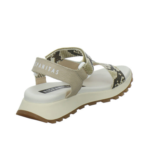 Hispanitas Sandaletten Beige-kombi - 360° Ansicht