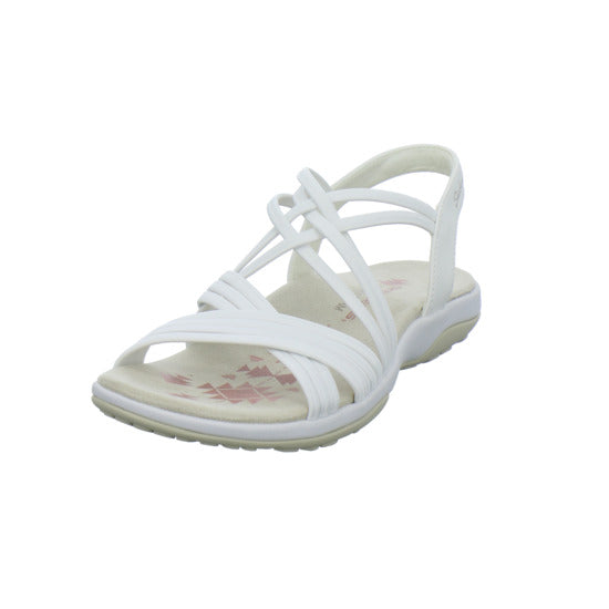 Skechers Reggae Slim Sandaletten Weiß - 360° Ansicht