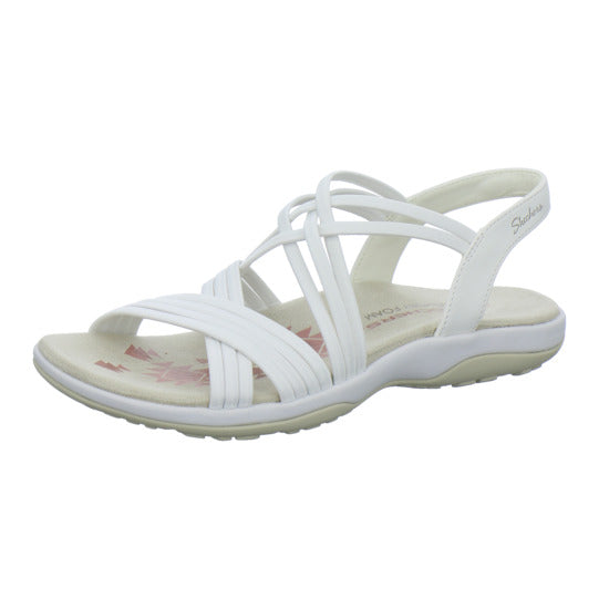 Skechers Reggae Slim Sandaletten Weiß - 360° Ansicht
