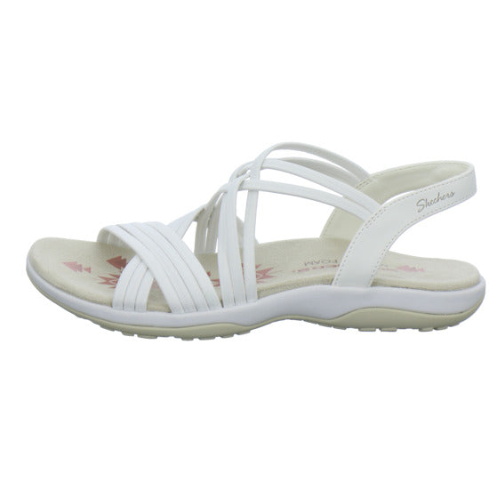 Skechers Reggae Slim Sandaletten Weiß - 360° Ansicht