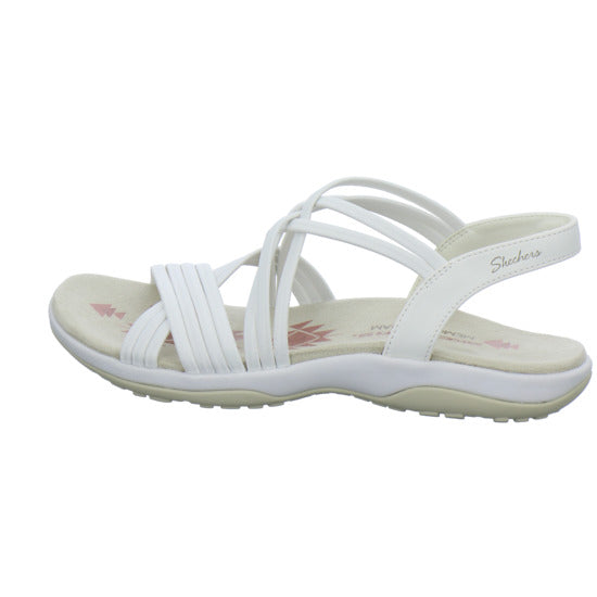 Skechers Reggae Slim Sandaletten Weiß - 360° Ansicht