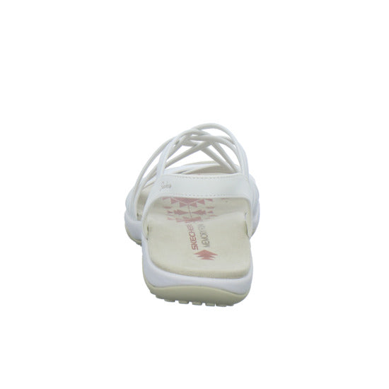 Skechers Reggae Slim Sandaletten Weiß - 360° Ansicht