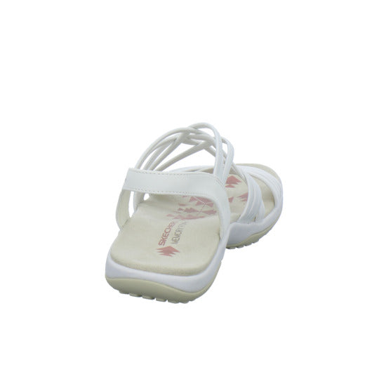Skechers Reggae Slim Sandaletten Weiß - 360° Ansicht