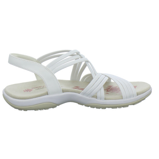 Skechers Reggae Slim Sandaletten Weiß - 360° Ansicht